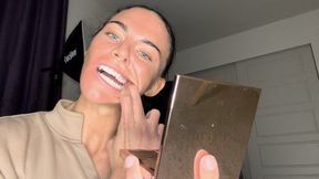 Admiring My Blue Tongue Veins, Teeth & Gums In The Mirror