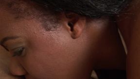 chocolate ebony threesome, sexy big black bitches and a big black cock