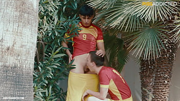 Football twinks player bareback and feet fetish bdsm outdoor