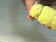 Vibrating DIY Homemade Fleshlight Tutorial - Guy Moaning Loud While Cum 4K