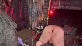 Part 8:- Domina Satana takes Booboo in the vamp room for a date with Stephanie Nicole Tv
