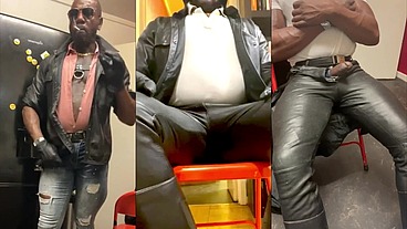Sexy Leather Jeans & Tight Shirts Dom Dad Smoke Bate