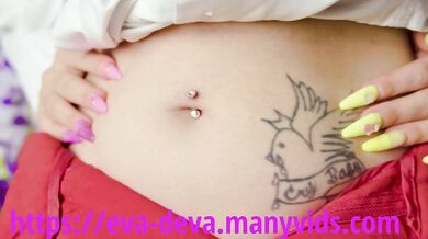 Eva Deva gets wild belly dancing while wetting herself and dirty talking