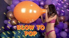 Gaby Blow to Pop Huge Orange Tuff-Tex 17"