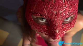 18yo Masked Virgin Deflowered: Massive Cumshot Explosion! 💦