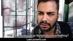 Curious Latino Tourist Gets Paid for Raw First Ass Fuck – Steamy Street Pickup