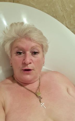 And back with me, in the bath this morning, you lucky boys