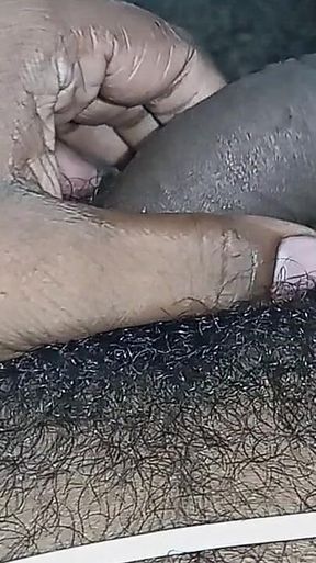Indian Desi Big Cock Masterbation with Boobs