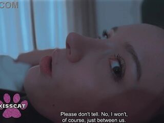 Oops... Step son unintentionally cum in step mama after drilled step sister Polly Yangs in shared couch at night in hotel room