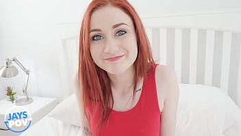 JAY&#039_S POV - SLENDER REDHEADED NYMPHO SCARLETT SKIES IS THE PERFECT PETITE CUM SLUT