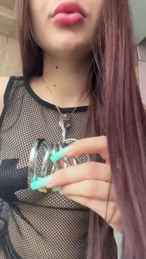 Domme femdom amateur chaste girl humiliated