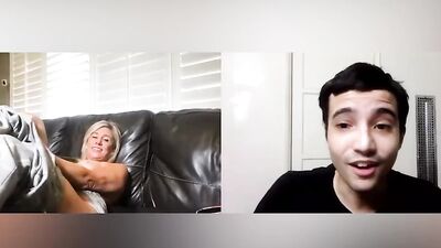 Step-GILF Rubs one Out on Call with Ricky Spanish