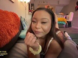 Truth Or Dare With Large Butt Stepsister Adriana Maya