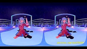 Suisei Dances Sensually in VR180 MMD – Hot Hololive Action