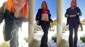 exhib avec la neige