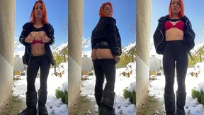 exhib avec la neige