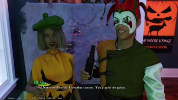 AVN Teller's Halloween Frenzy in Being a Dik Visual Novel