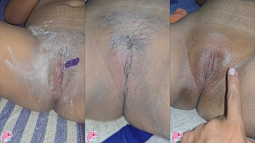 VAGINA DELICIOSA DE JOVEN MADRE preparandola para festejar