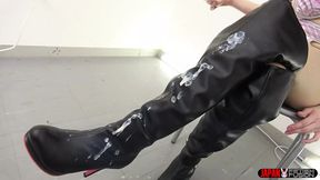 Knee-high Boots Leg Fetish &amp; Beautiful Leg Job by Soyo Higashiyama