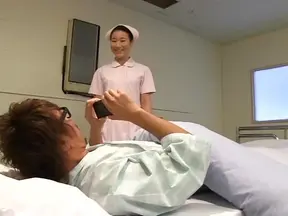 Glamorous Asian nurse moans as she is nailed