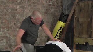 MATURE MASTER DOMINATES YOUNGER BOY IN FULL SCENE OF BDSM PORN