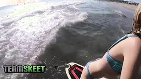 ”Tiny Beach Babe Hannah Hays Hunts for Hogs”