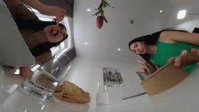 Sara and Palina have you for dinner 4K Version VR360