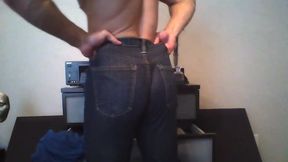 American Model Brett Puts on Jeans