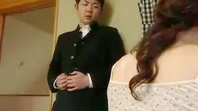 JAV StepMom Forbidden Fuck Toy Gets Hard and Strokes in front of her