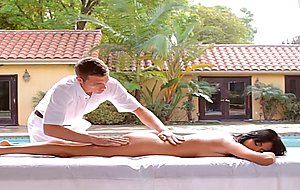 Busty brunette slut annisa kate gets anal sex from the male masseuse - nude girls