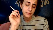 Soft Stud Lesbian Smoking Close Up