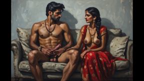 Two friends fucked married telgu aunty with a condom