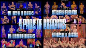 4 Pack of Dragons 1 Hour