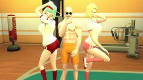 Hot Milf Wife Number 18 Cheats With Perverted Master Roshi for Dragon Ball Hentai Action