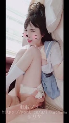 【水色セーラーワンピ02】臨海学校に来ていた女の子を時間をかけて口説き落としてフェラから処女まんこに挿入