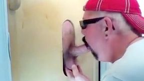 Gloryhole Getting Some Wang and Cock Juice