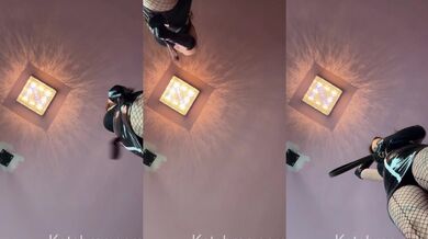 Kate’s latex heels choke her milf throat while she worships her rubber goddess