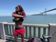 Naked bike ride in San Francisco! undressing outside for everyone to see