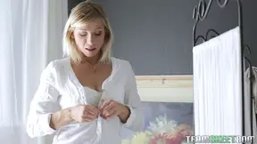 Skinny Blonde Teen Cheats With Masseur For Naughty Sex Encounter