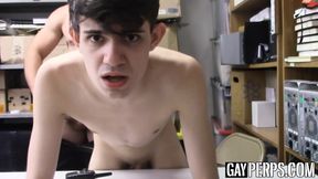 Perp busted stealing and fucked for his freedom