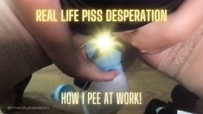 Mx Babalon's Piss Desperation BTS - How I Pee At Work