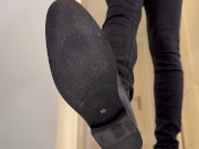 Week old crew sock worshipping from giant boss