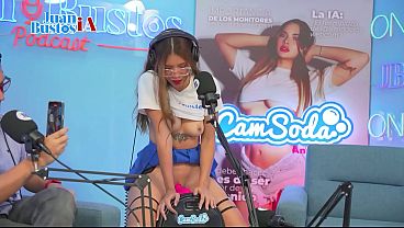 Petite Latina Gemma Leone has multiple climaxes from vibrator play