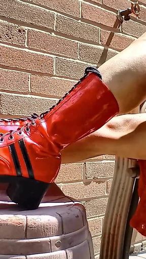 Vintage Red Knee High Boots - Boot Show Vol 2