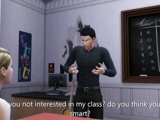 Rich Brat Knows Greater quantity About Dick Than Her Teacher - sims 4 - CG animation