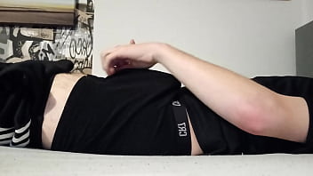 German gay Teen Masturbation in Adidas Sweatpants