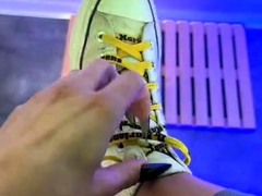 Amateur blondie solo anal masturbation