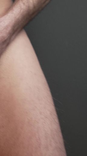 Pulling My Cock Hard and Wanking in the Office