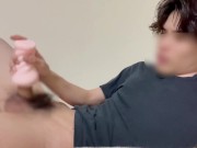 【絶頂】日本人イケメン男性がでオナホで大絶頂　イケメン　素人　巨根　ノンケ