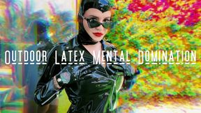 Outdoor Mental Domination: Latex Gooning Jerk Off Instruction Femdom POV Ft Miss Roper - 4K